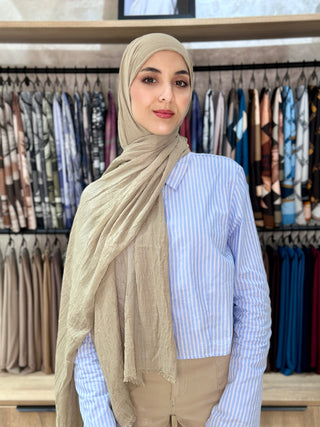 Châle Bambu - Sable Olive