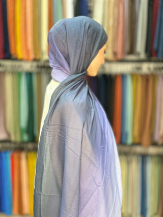 Châle Mirage - Violet et bleu nuit