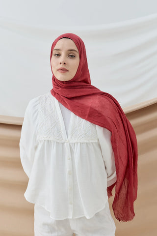 Châle Bambu - Framboise