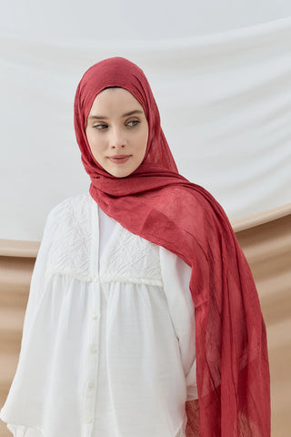 Châle Bambu - Framboise