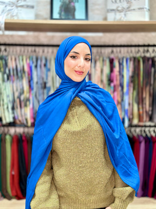 Châle Modal - Bleu Saks