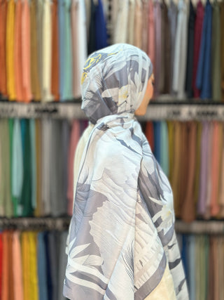 Châle Lina Palmier - Gris