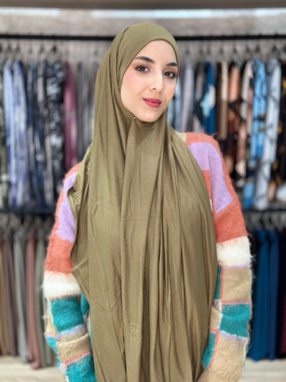 Châle Peigné - Kaki Clair