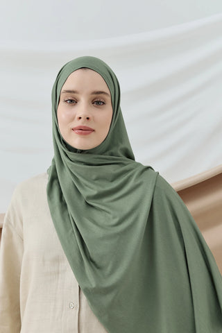 Châle Peigné - Vert pique