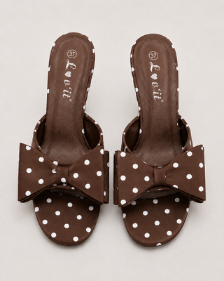 Sandale Polka Chic - Marron