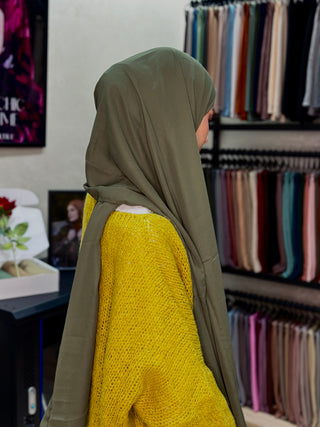 Crepe Chiffon Premium - Kaki