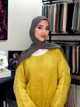 Crepe Chiffon Premium - Gris Fumée