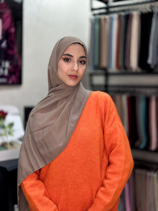 Crepe Chiffon Premium - Café au Lait