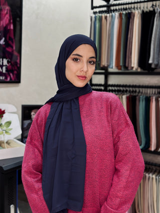 Crepe Chiffon Premium - Bleu Nuit