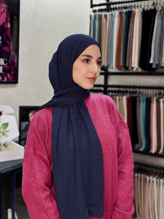 Crepe Chiffon Premium - Bleu Nuit