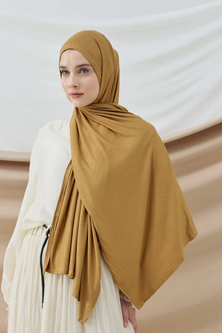 Châle Peigné - Jaune Curcuma