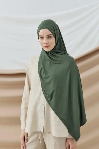 Lycra Light Châle - Vert Mousse