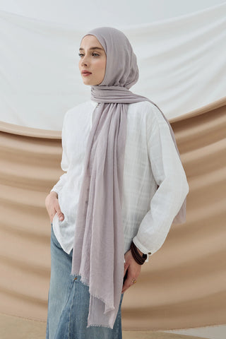 Châle Aya - Gris Clair