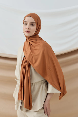 Châle Peigné - Terracotta