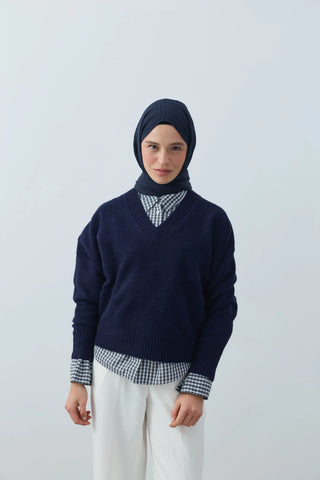 Châle Misto - Bleu Marine