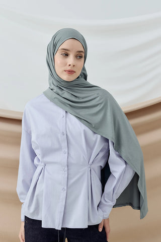 Châle Peigné - Fumée