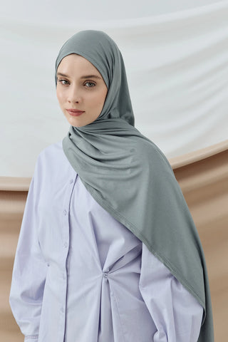 Châle Peigné - Fumée