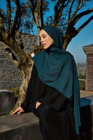 Châle Neo Pamuk - Bleu Pétrol Foncé