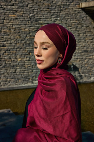 Châle Modal - Bordeaux