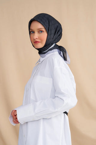 Châle Modèle MK - Noir Gris