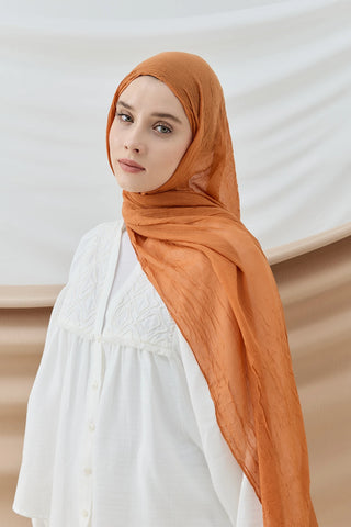 Châle Bambu - Orange Doux