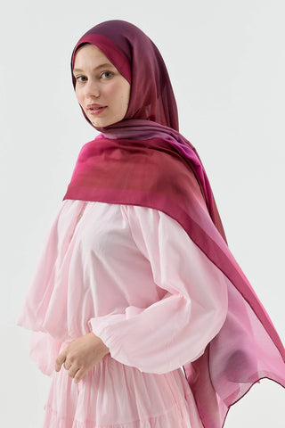 Châle Mirage - Rouge Cerise