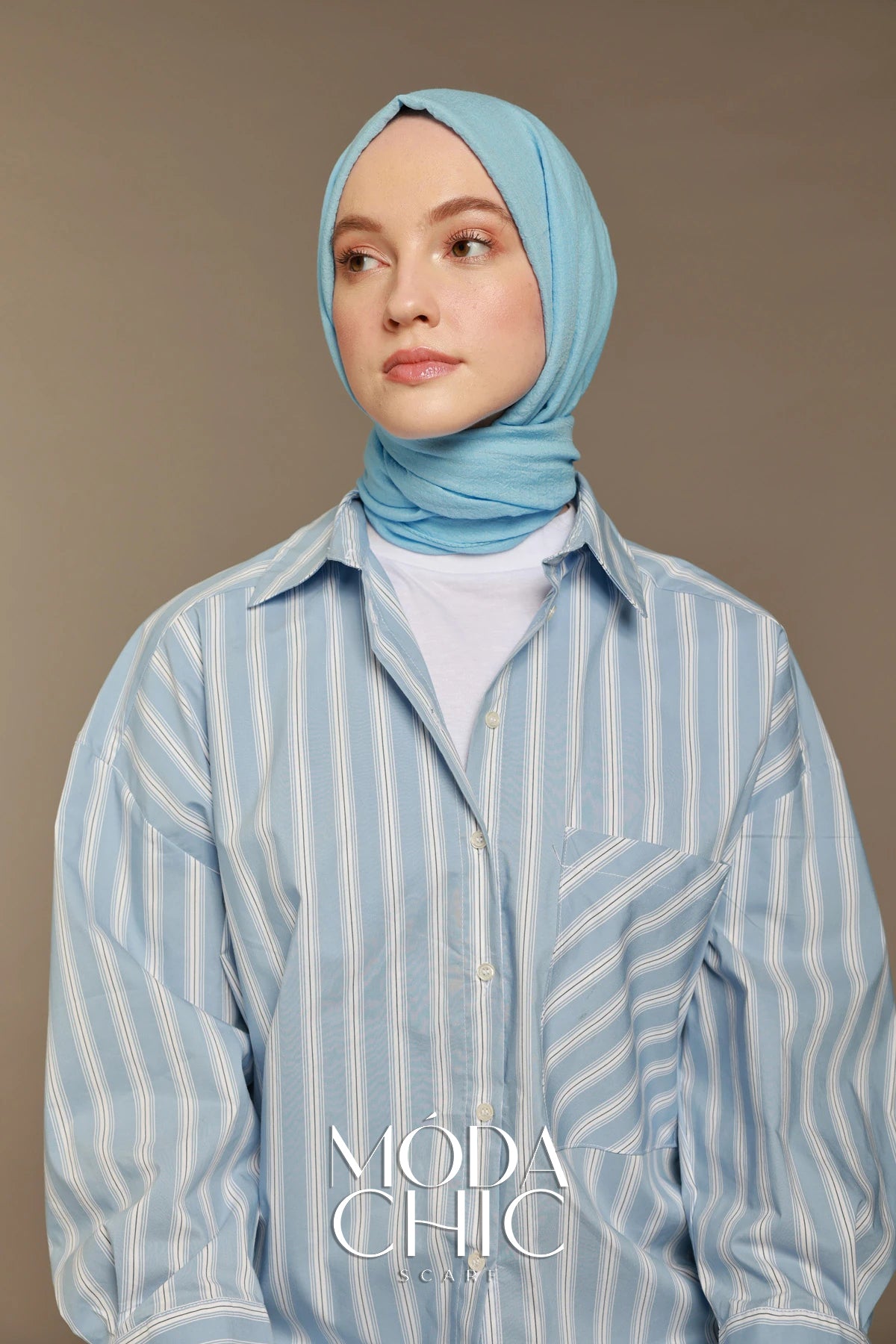 Carré Cotton - Bleu Clair