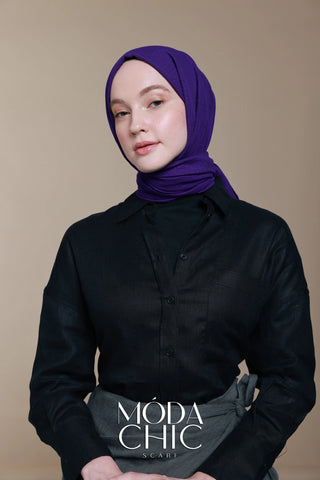 Carré Cotton - Violet Foncé