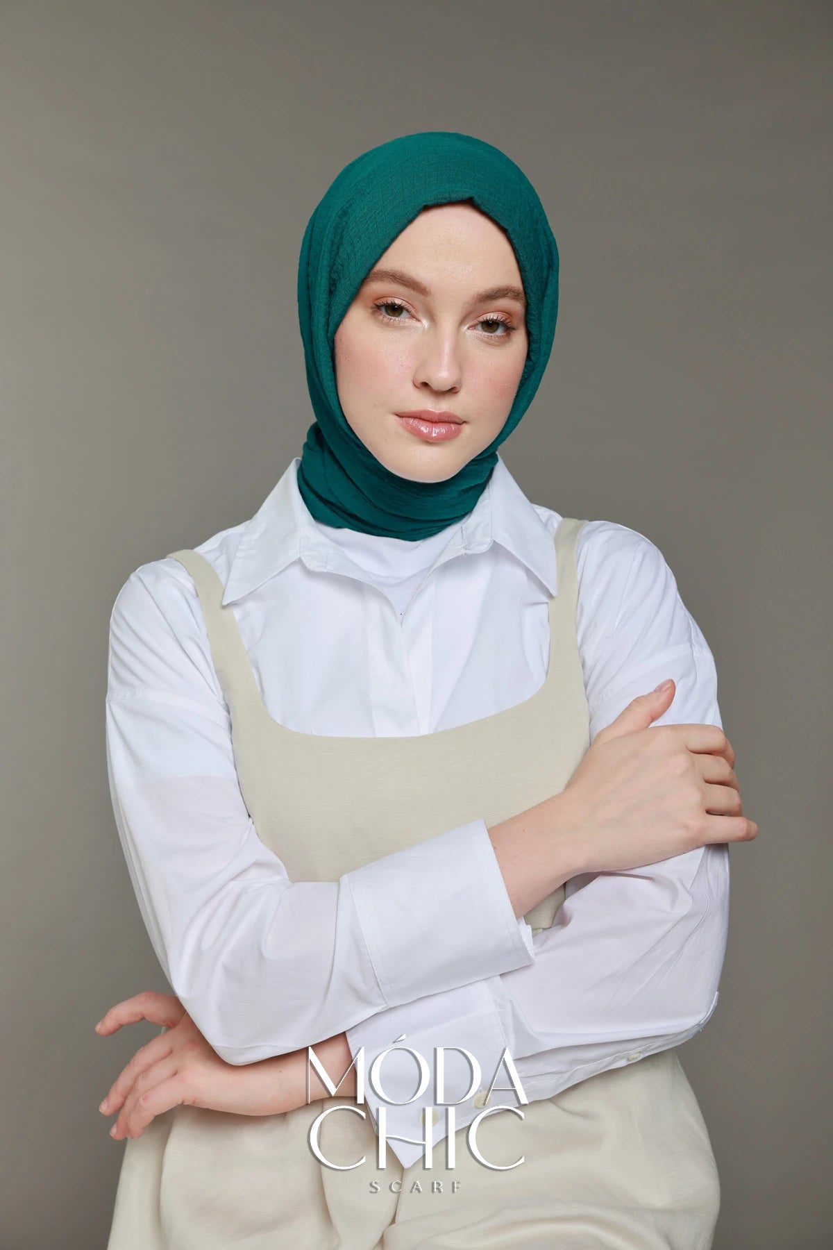 Carré Cotton - Émeraude