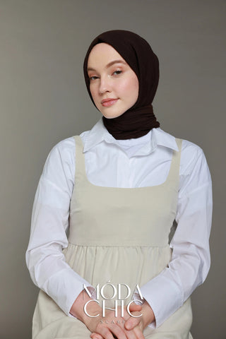 Carré Cotton - Brun Amer