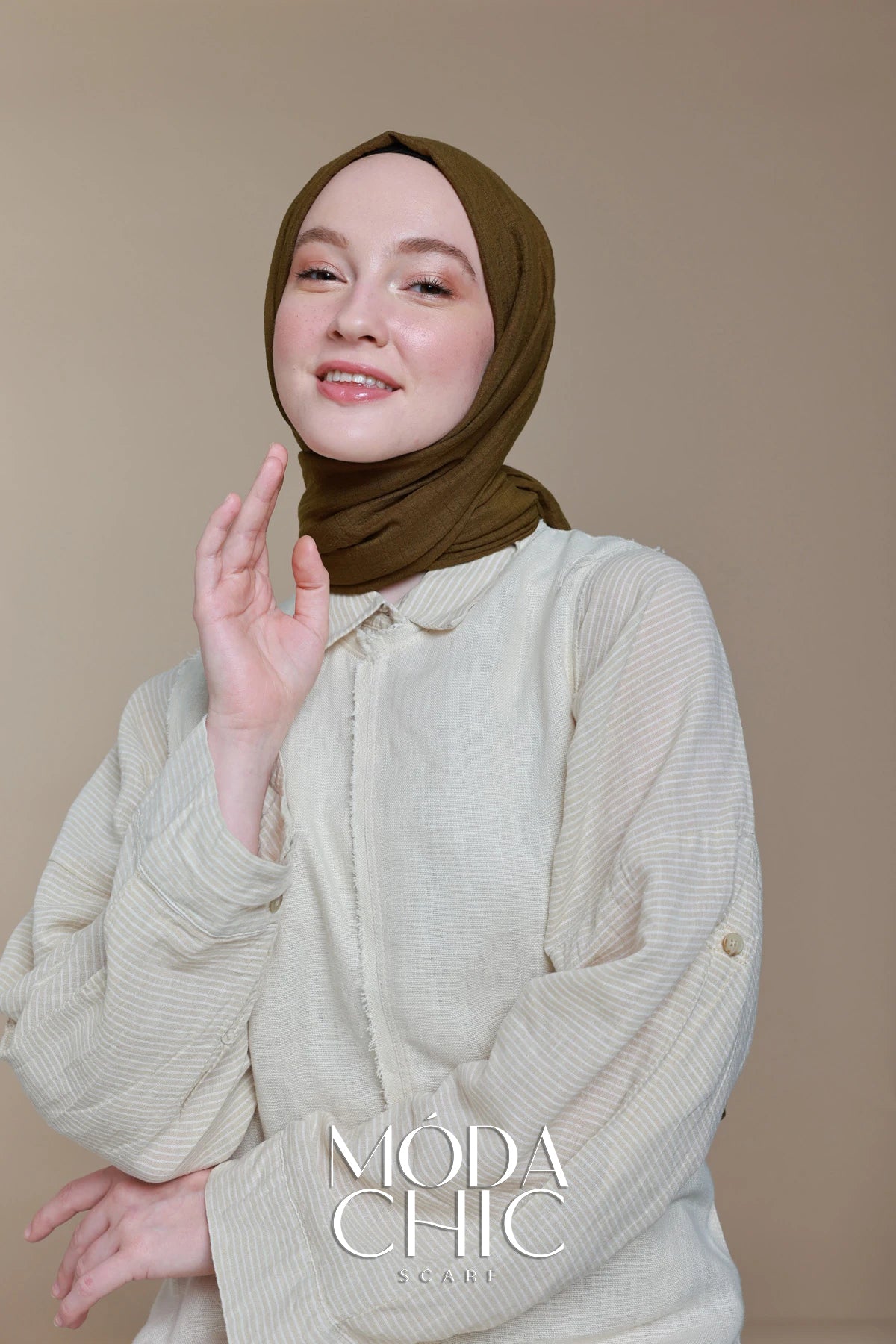 Carré Cotton - Bronze Foncé