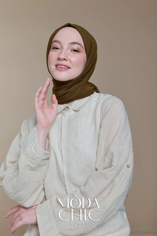 Carré Cotton - Bronze Foncé