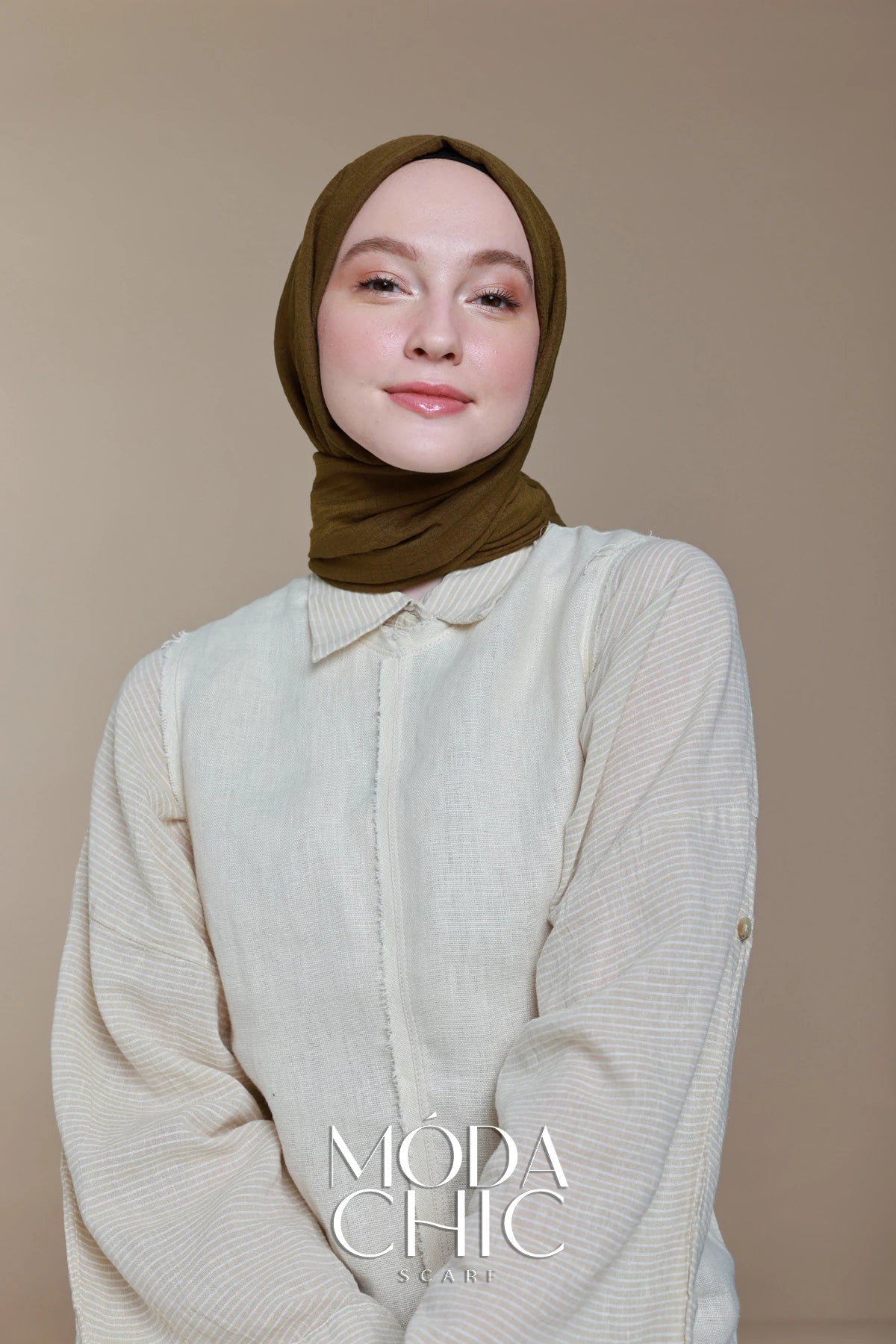 Carré Cotton - Bronze Foncé