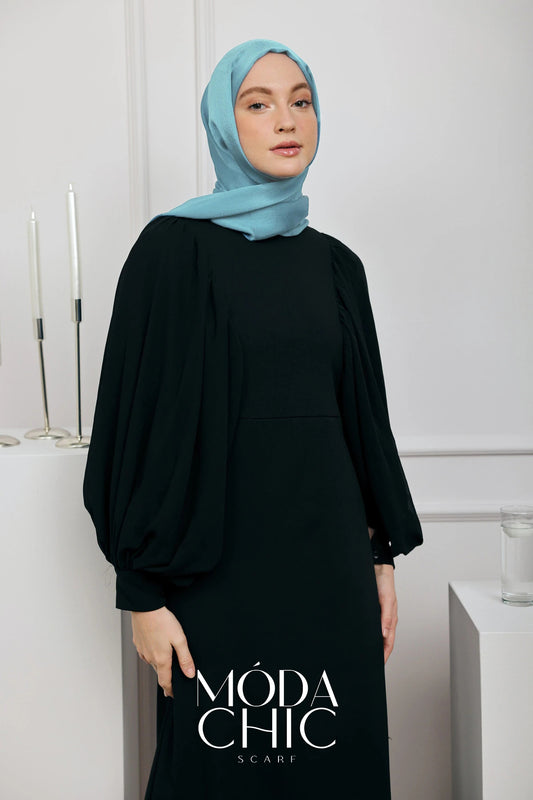 Satin Dévore - Bleu Bébé