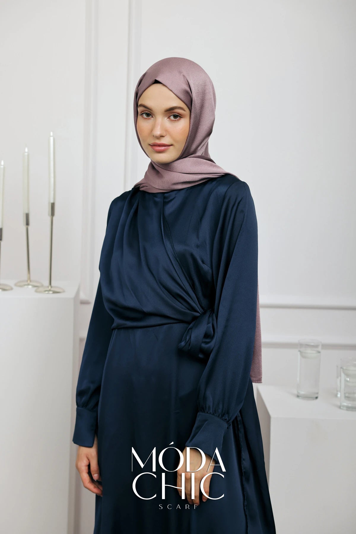 Satin Dévore - Magenta