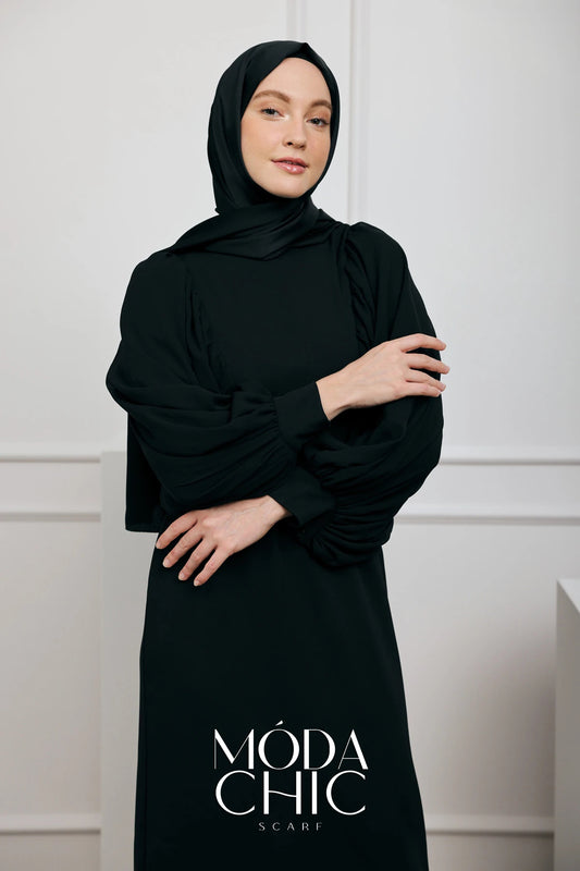 Satin Dévore - Noir