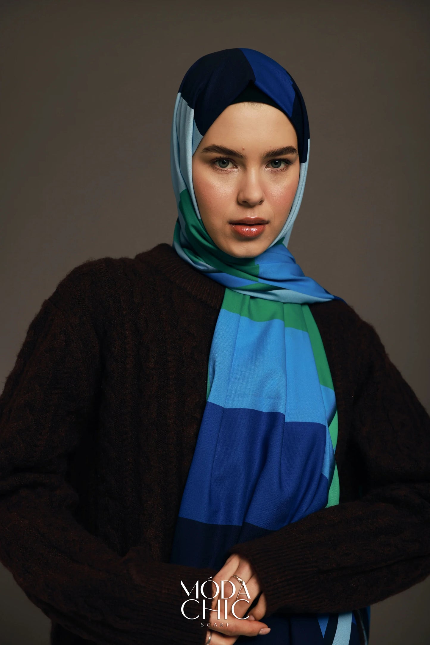 Motif Diez - Bleu Marine