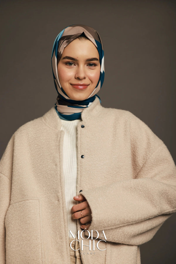 Motif Lys - Bleu