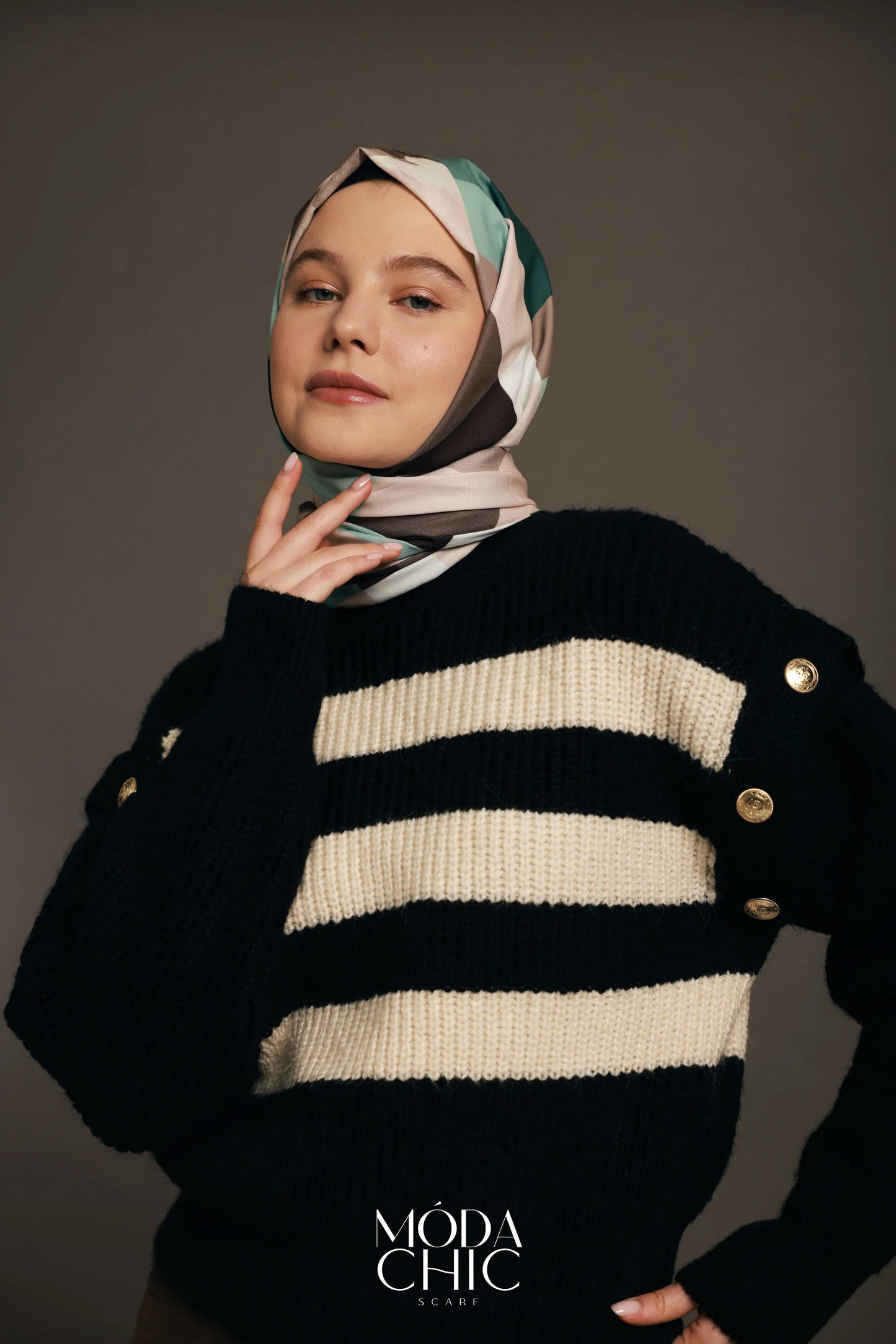 Motif Lys - Beige Antique