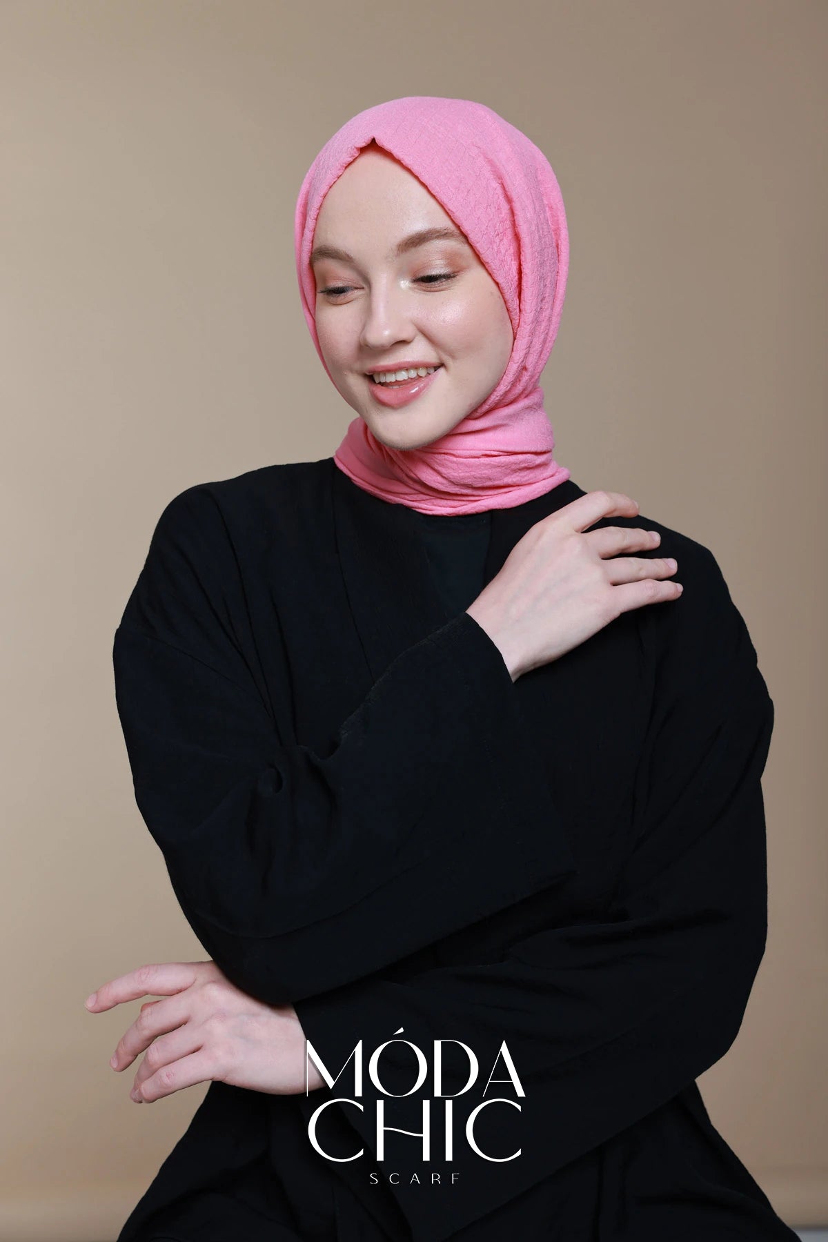 Carré Cotton - Rose Bonbon