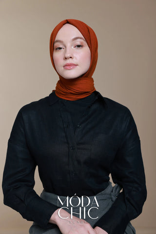Carré Cotton - Tuile Foncée