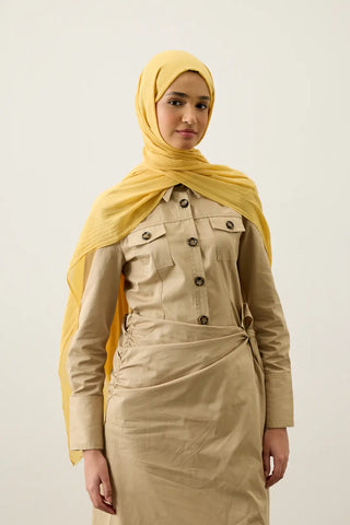 Châle Aya - Jaune safran