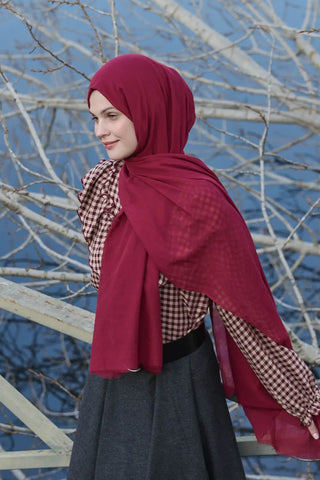 Châle Aya - Cerise