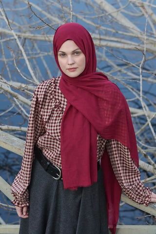 Châle Aya - Cerise