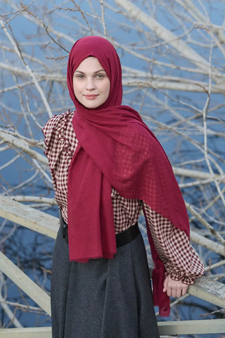 Châle Aya - Cerise