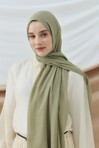 Châle Aya - Vert Thé