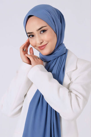 Châle Asya - Indigo, vue 2