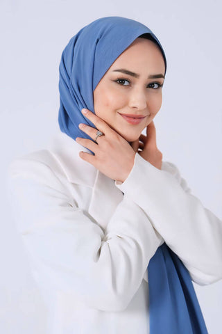 Châle Asya - Indigo, vue 3