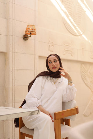 Châle  Pamuk - Café Amer