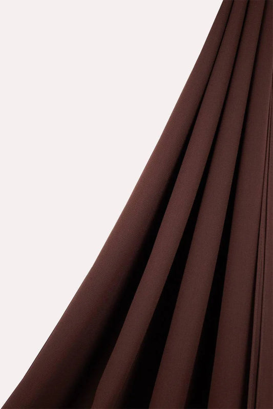 Hijab en Chiffon Premium – Dark Chocolate